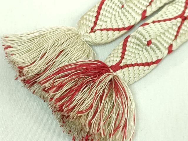 平和屋本店○極上 有職組紐道明 帯締め 唐組 宮内庁御用 国立博物館