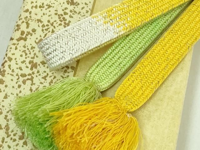 上 有職組紐道明 帯締め 高麗組 金糸 宮内庁御用 国立博物館御用 東京芸術大学御用 kh 6