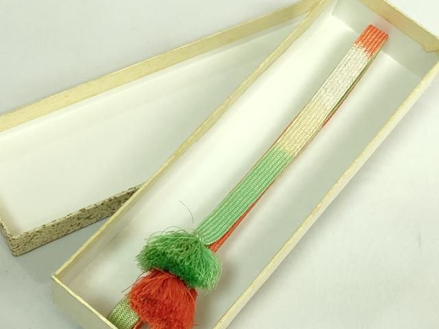 平和屋本店○極上 有職組紐道明 帯締め 高麗組 金糸 宮内庁御用 国立