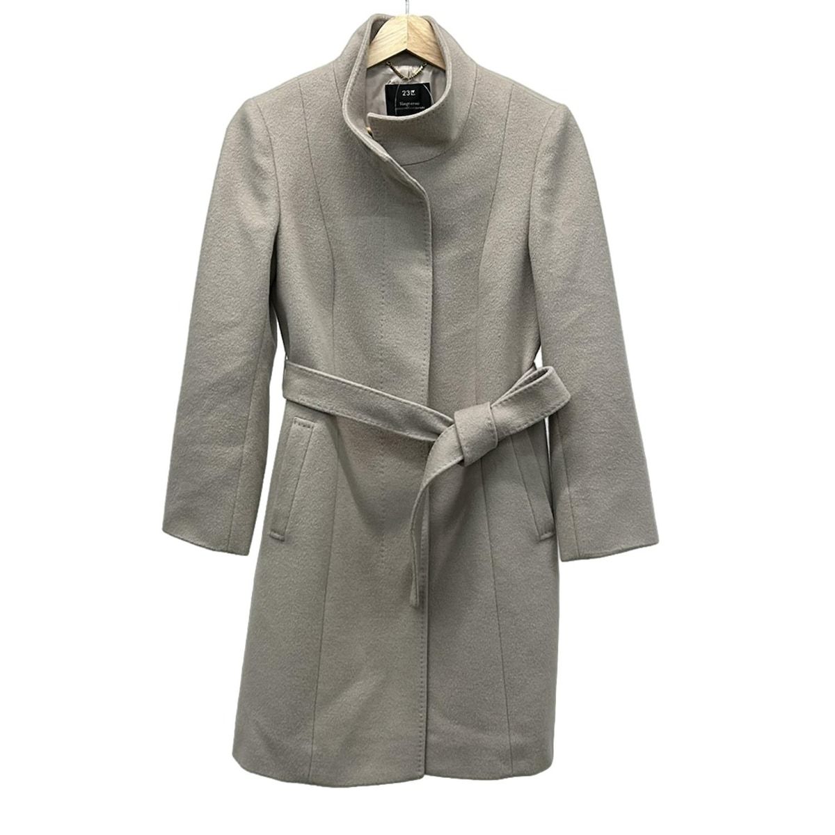 23区 ニジュウサンク コート サイズ32 XS レディース ベージュ 長袖 冬物