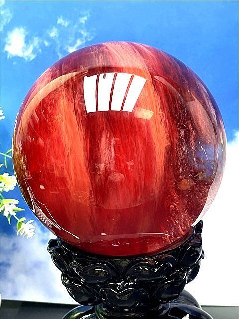 約:141mm重さ約:3740g超綺麗☆赤水晶丸玉B87E1/162E15A - メルカリ