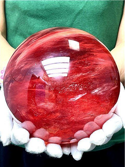 約:141mm重さ約:3740g超綺麗☆赤水晶丸玉B87E1/162E15A - メルカリ