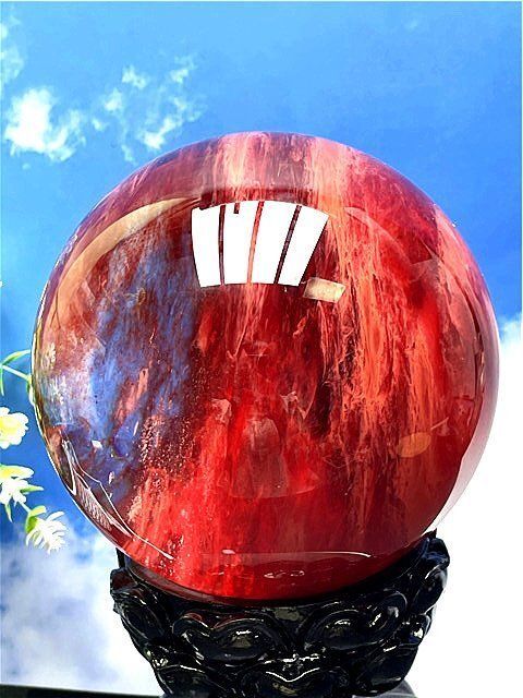 約:141mm重さ約:3740g超綺麗☆赤水晶丸玉B87E1/162E15A - メルカリ