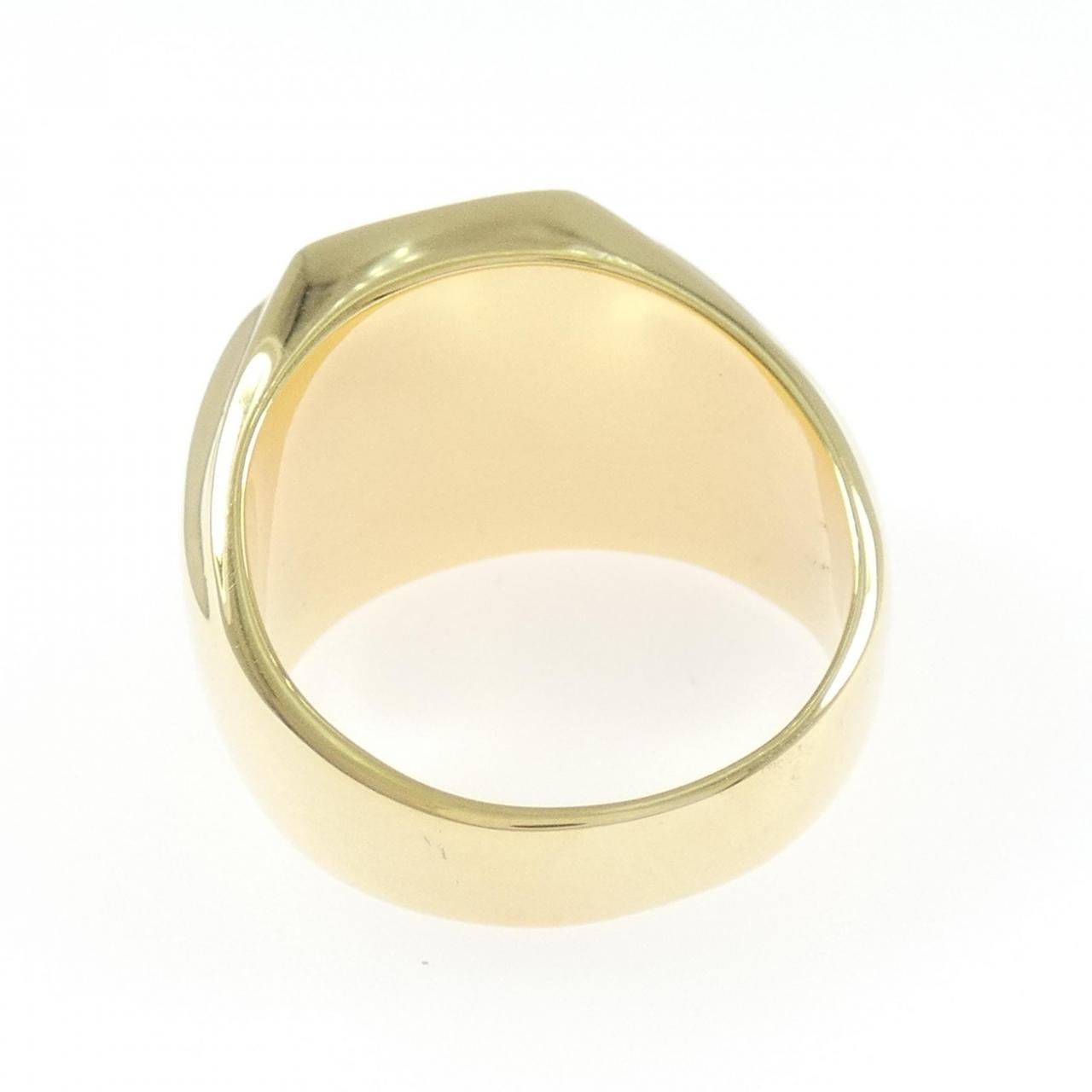 K18YG オニキス リング - メルカリ