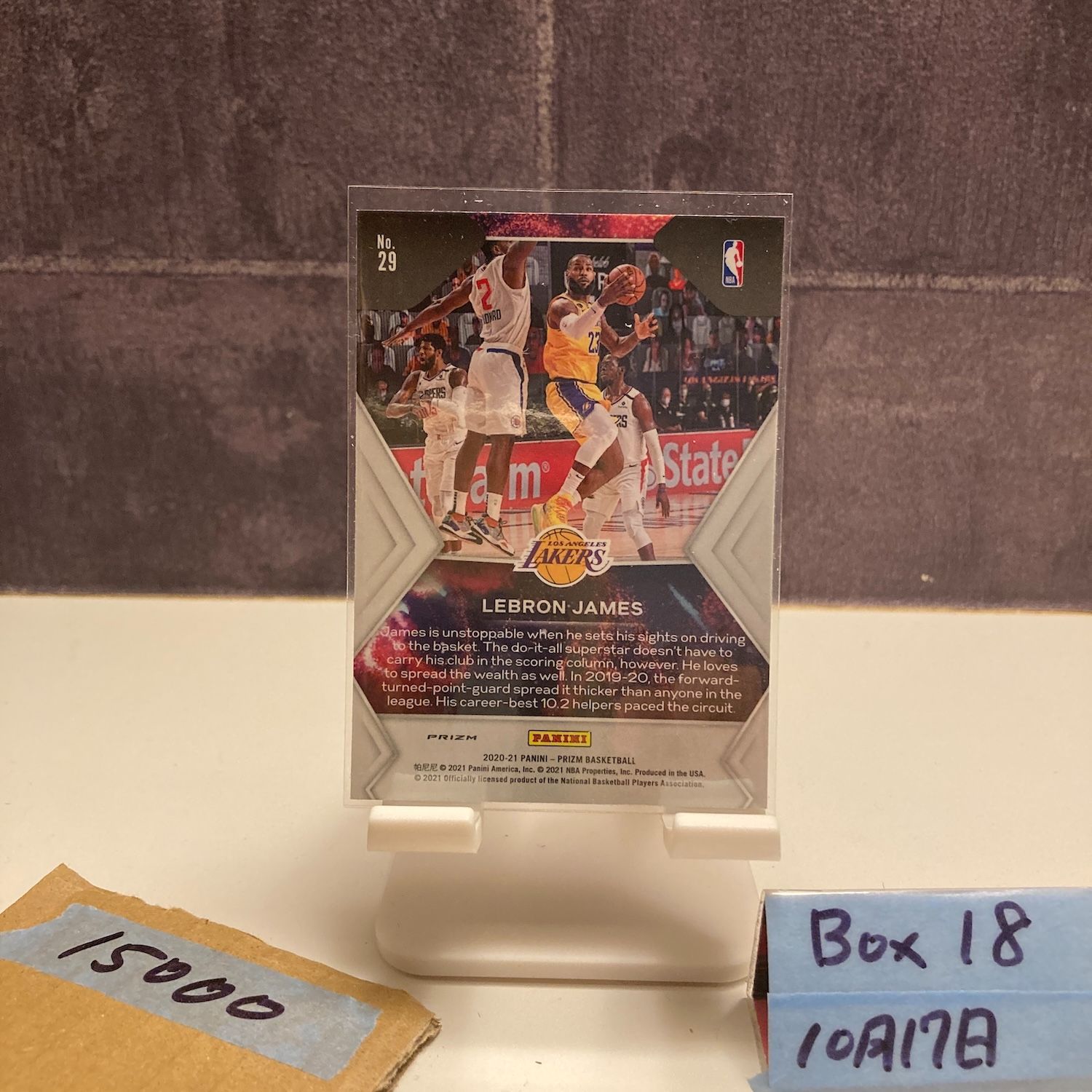 2020-21 Panini Prizm Lebron James Los Angeles Lakers FIREWORKS