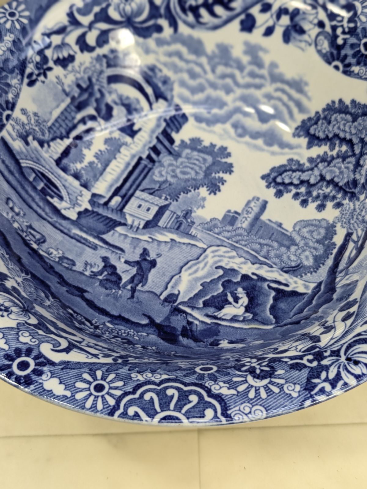 イギリス アンティーク スポード SPODE ブルーイタリアン サラダボウル