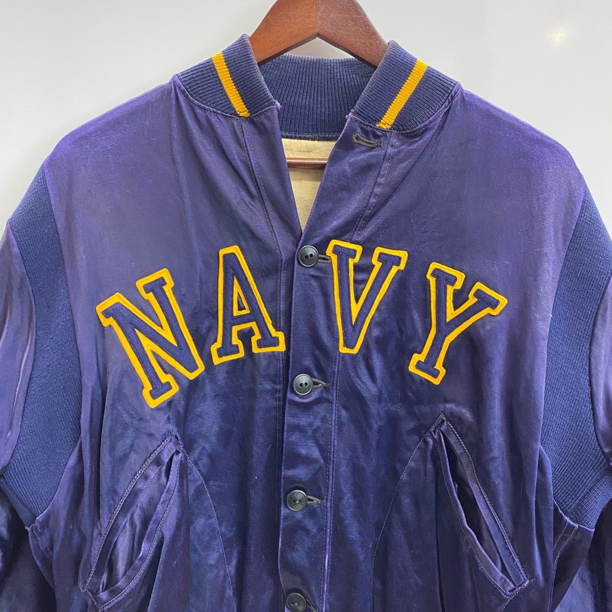 ヴィンテージ vintage 40's 50's Gold Smith USA製 サテン スタジャン