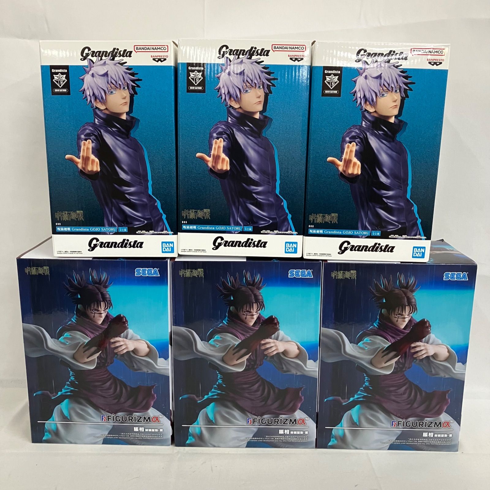 呪術廻戦 Grandista 五条悟 フィギュア 8体セット 新品未開封 未開封 呪術廻戦 Grandista 五条悟 FiGURiZMα 脹相 フィギュア 6個