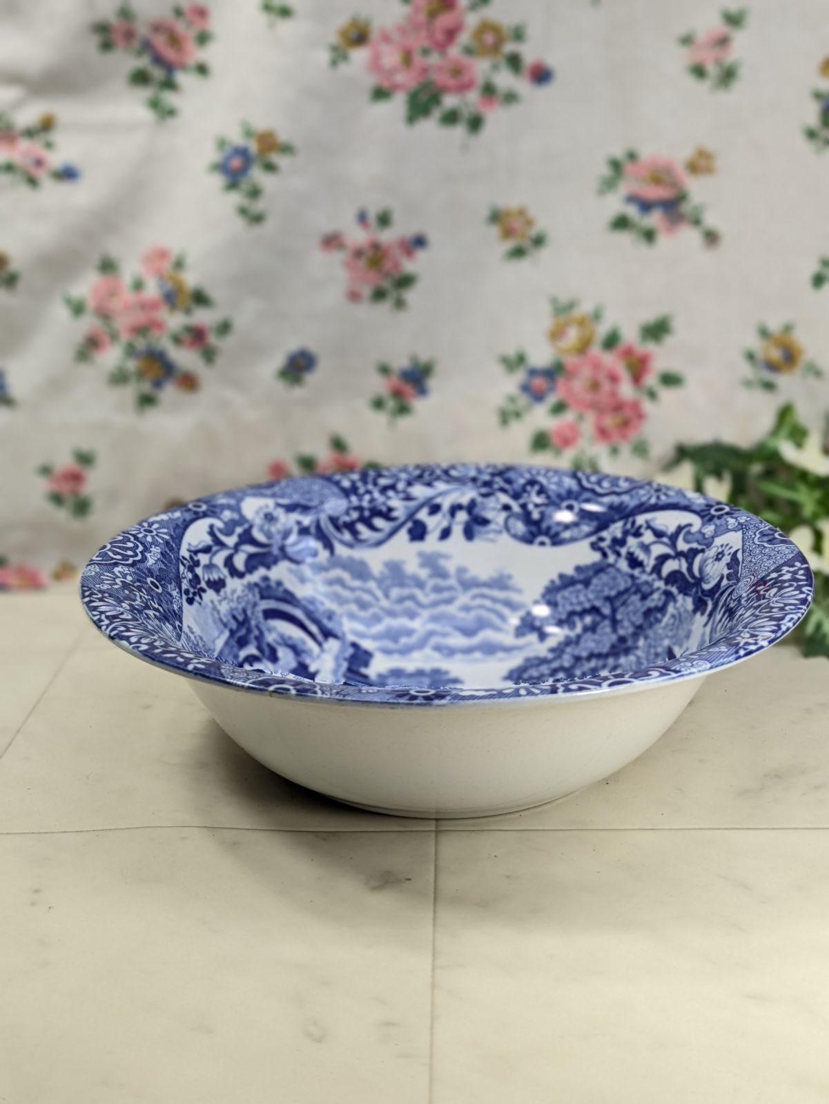 イギリス アンティーク スポード SPODE ブルーイタリアン サラダボウル