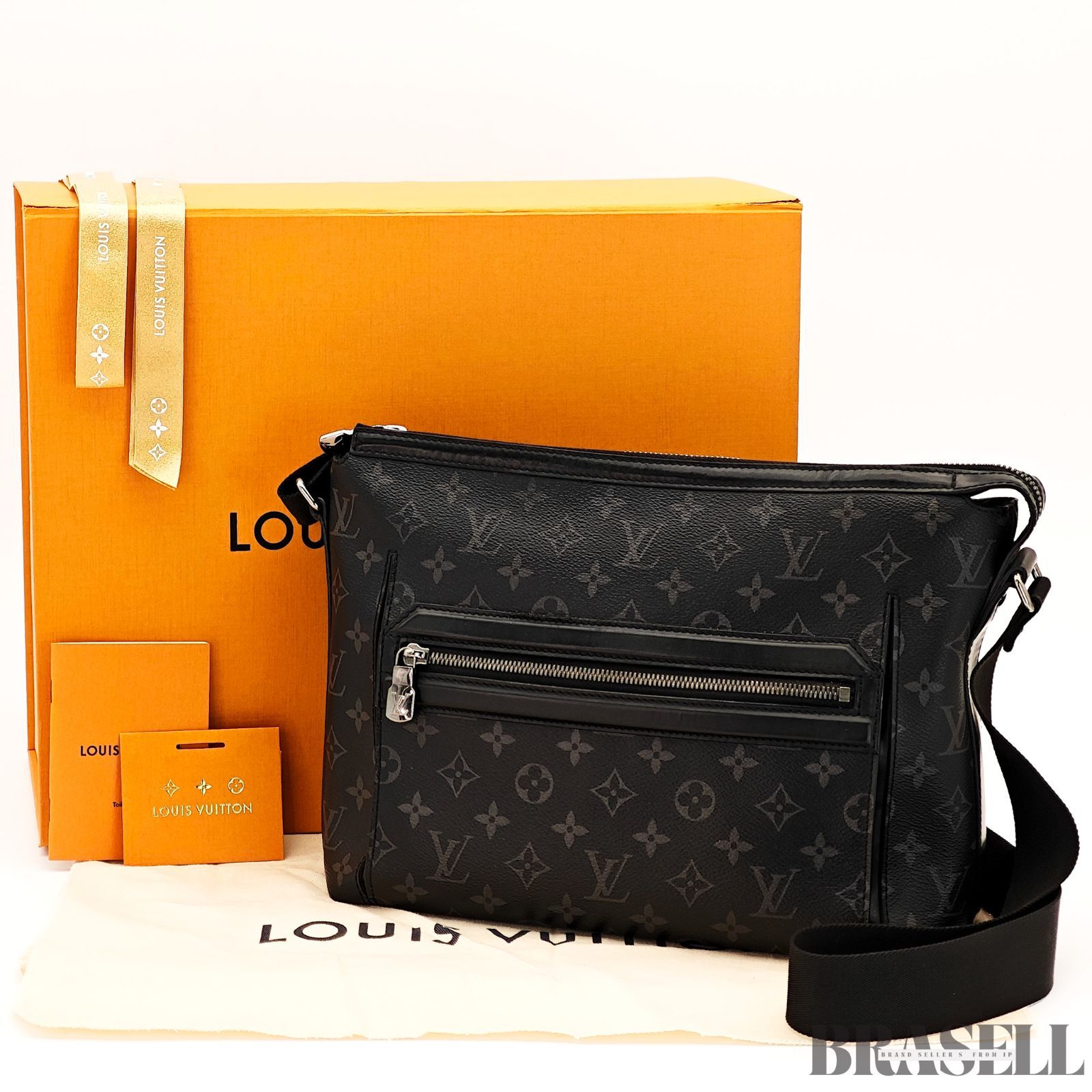 LOUIS VUITTON ルイ ヴィトン オディセ メッセンジャーPM M 44223 バッグ ショルダーバッグ 小さめ 黒 グレー レディース メンズ 箱 保存袋