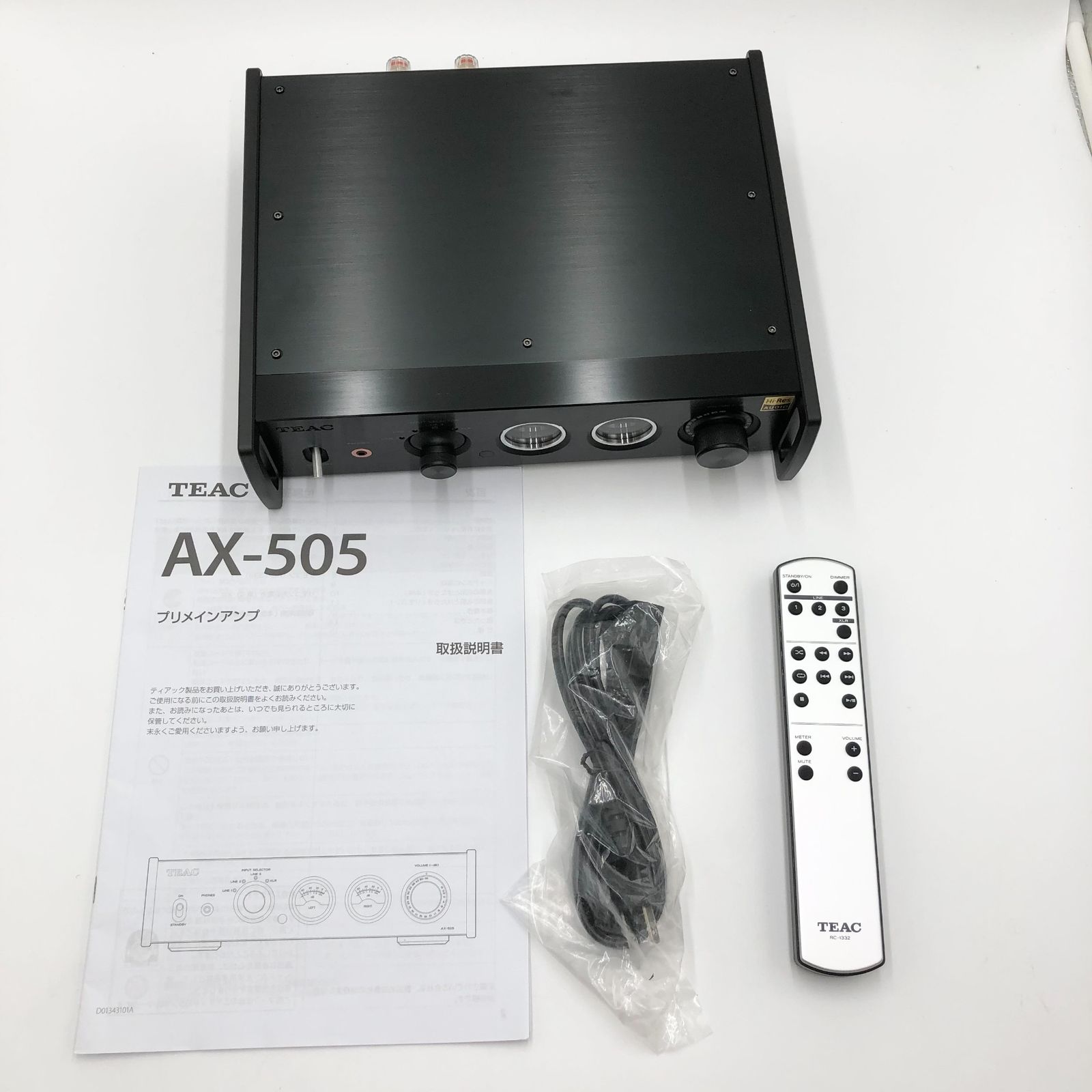 TEAC ティアック AX 505 B プリメインアンプ XLR ンス入力搭載 ブラック