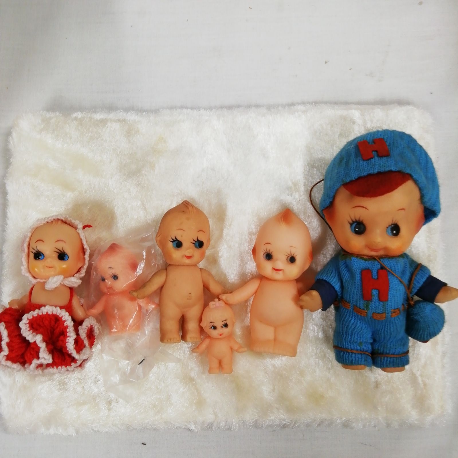 キューピーちゃん 人形 金襴（きんらん）服 2体ほか まとめて 昭和