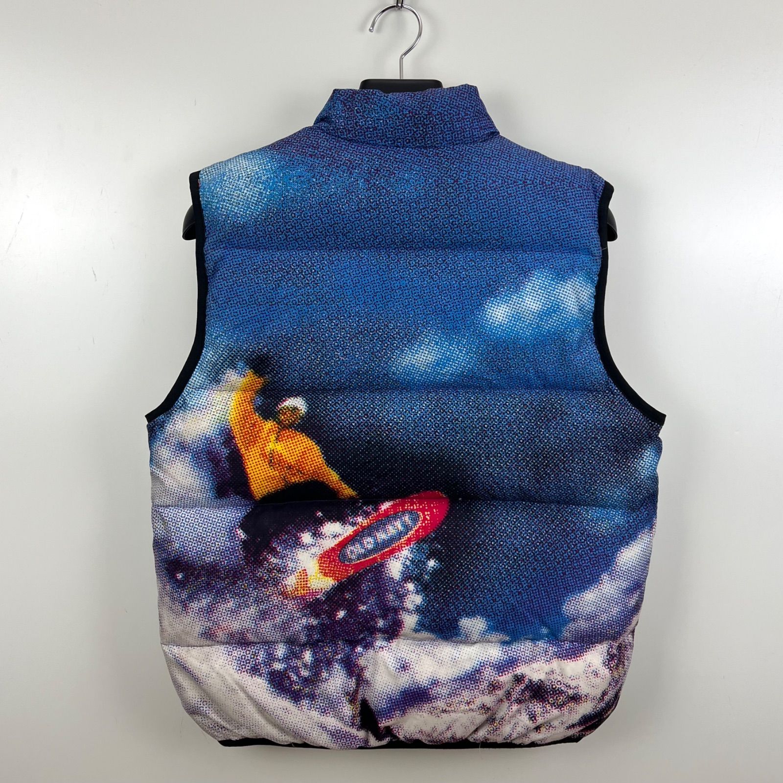 OLD NAVY 2000s vintage SNOW print reversible down vest 16 L-XL