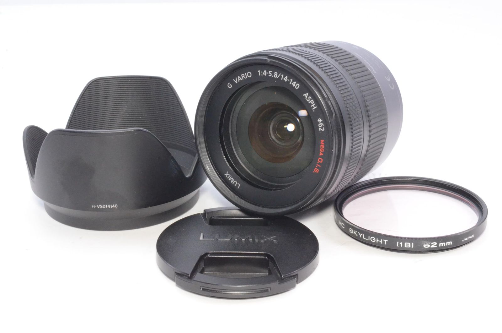 レンズフード フィルターつき panasonic パナソニック 14 140 mm F 4 0 5 8 ASPH MEGA O I S
