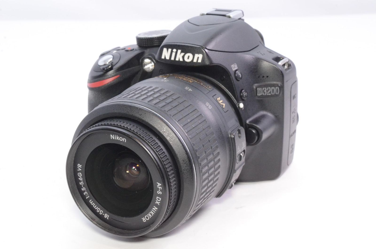 カメラバッグ付き Nikon ニコン D 3200 200 mmダブルズームキット 55 mm ブラック デジタル一眼レフカメラ