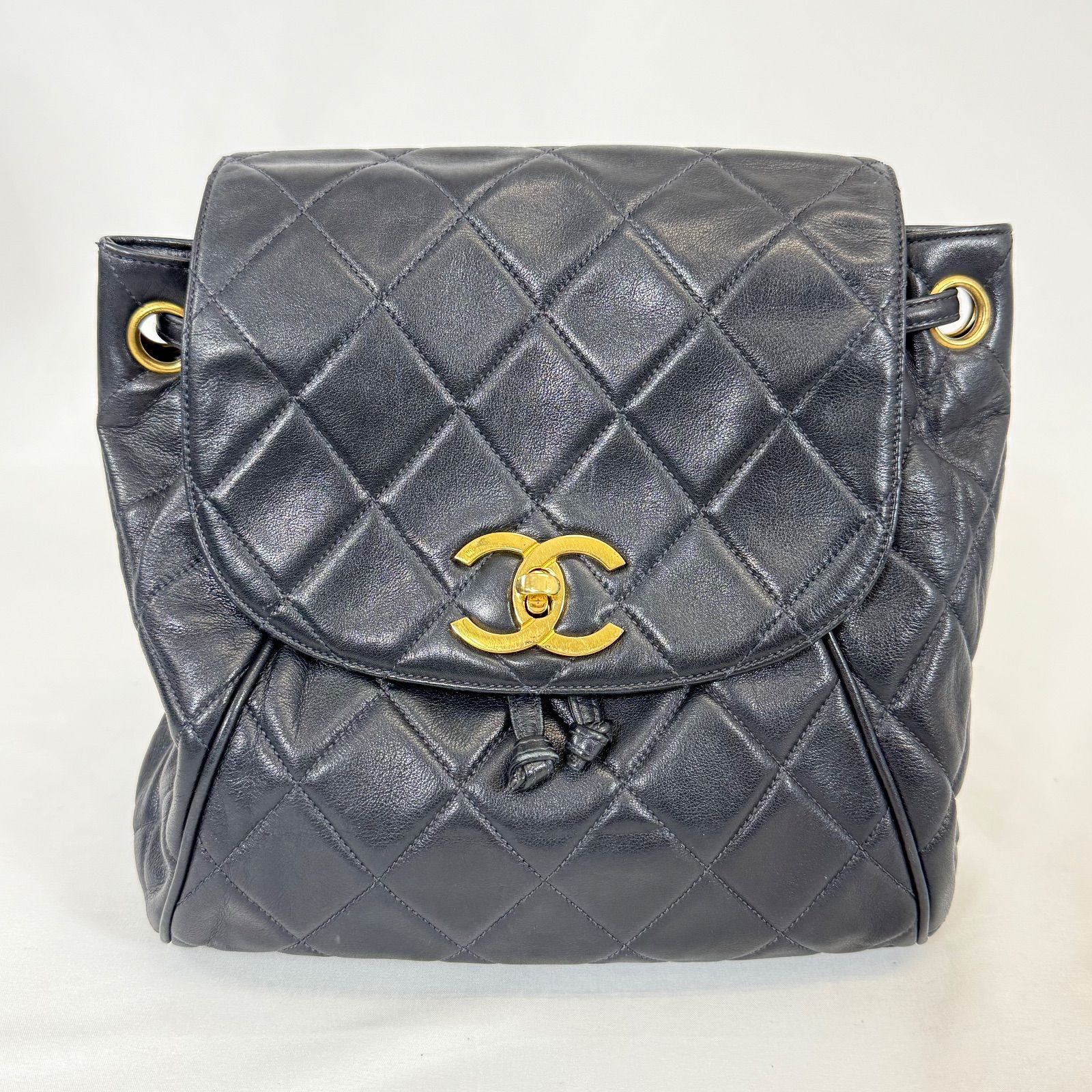 ヴィンテージ品】CHANEL シャネル マトラッセ ラムスキン リュック