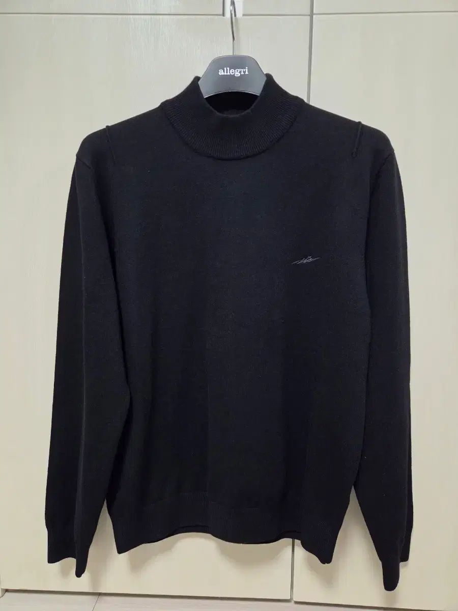 100 25 FW タイムレス モクネック ニット ブラック