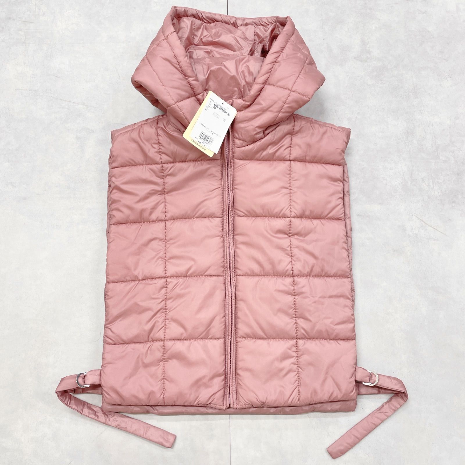 MARELLA マレーラ 中綿ベスト フード キルティング ポリエステル ピンク レディース