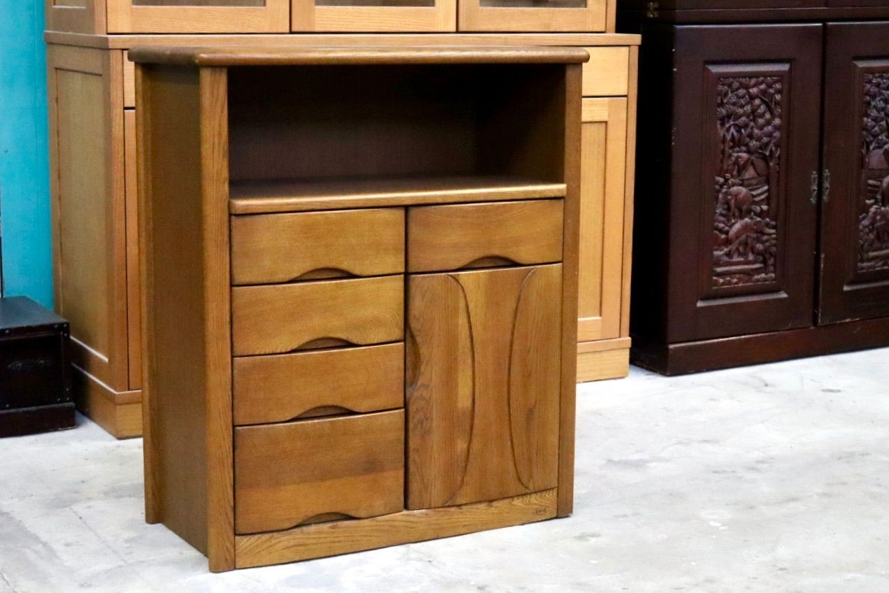 GMIH343○浜本工芸 / HAMAMOTO電話台 TELBOX キャビネット 棚 サイド