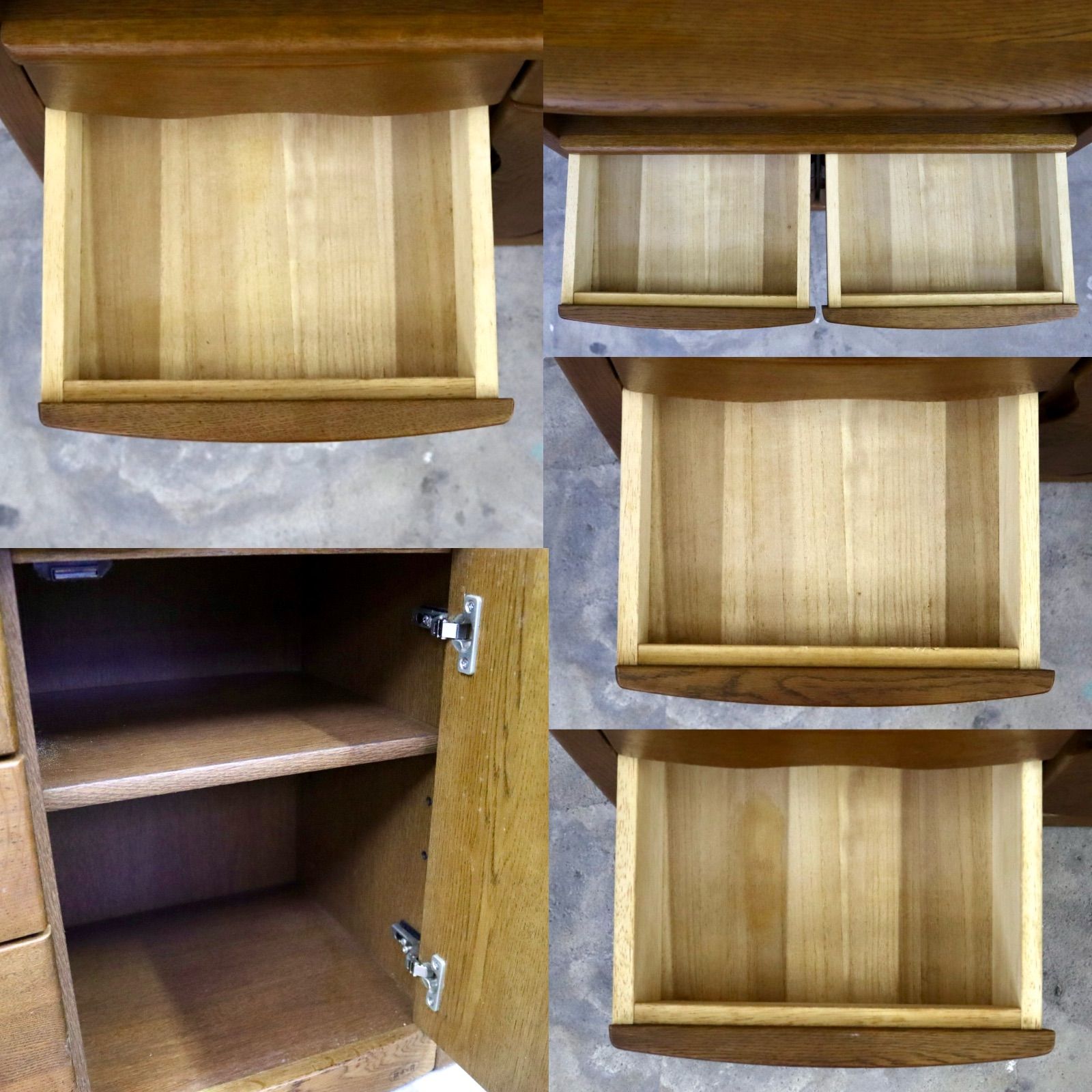 GMIH343○浜本工芸 / HAMAMOTO電話台 TELBOX キャビネット 棚 サイド