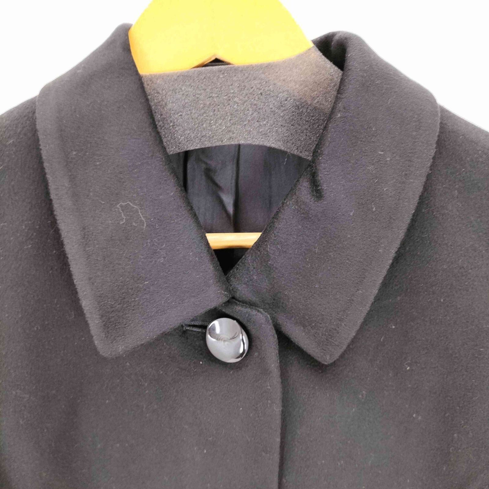 ユーズドフルギ USED古着 裏地シルク カシミヤ100% ステンカラーロング