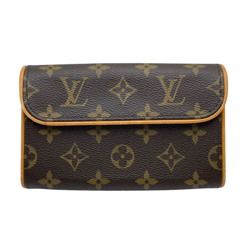 ルイ ヴィトン LOUIS VUITTON ポシェットフロランティーヌ M 51855 ブラウン モノグラムキャンバス レディース ポーチ