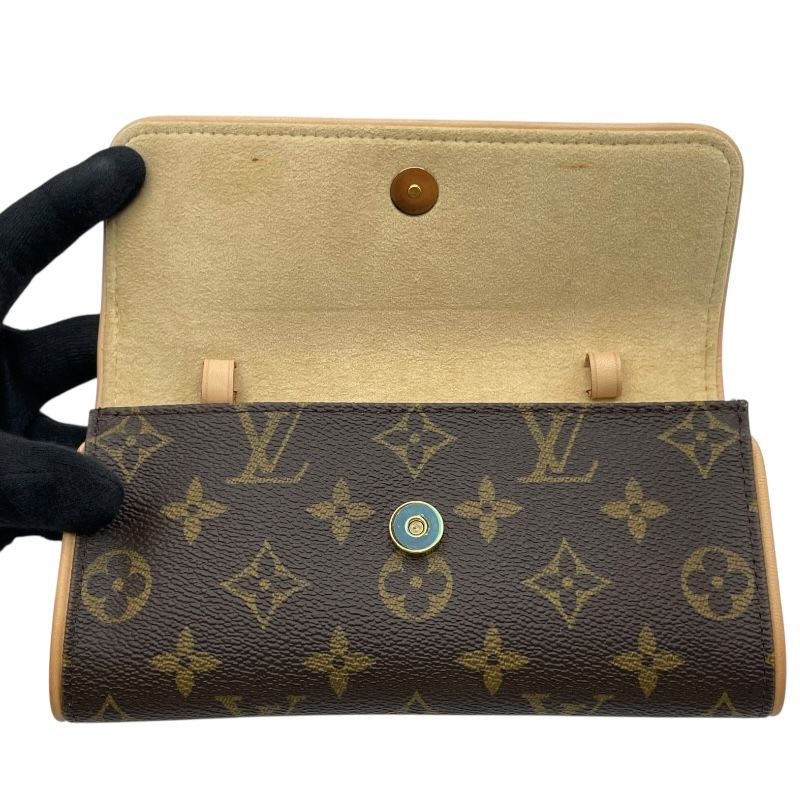 ルイ・ヴィトン LOUIS VUITTON ポシェット・ツインPM M51854 ブラウン