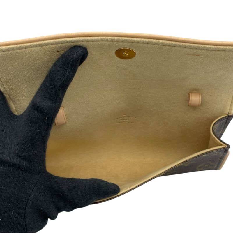 ルイ・ヴィトン LOUIS VUITTON ポシェット・ツインPM M51854 ブラウン