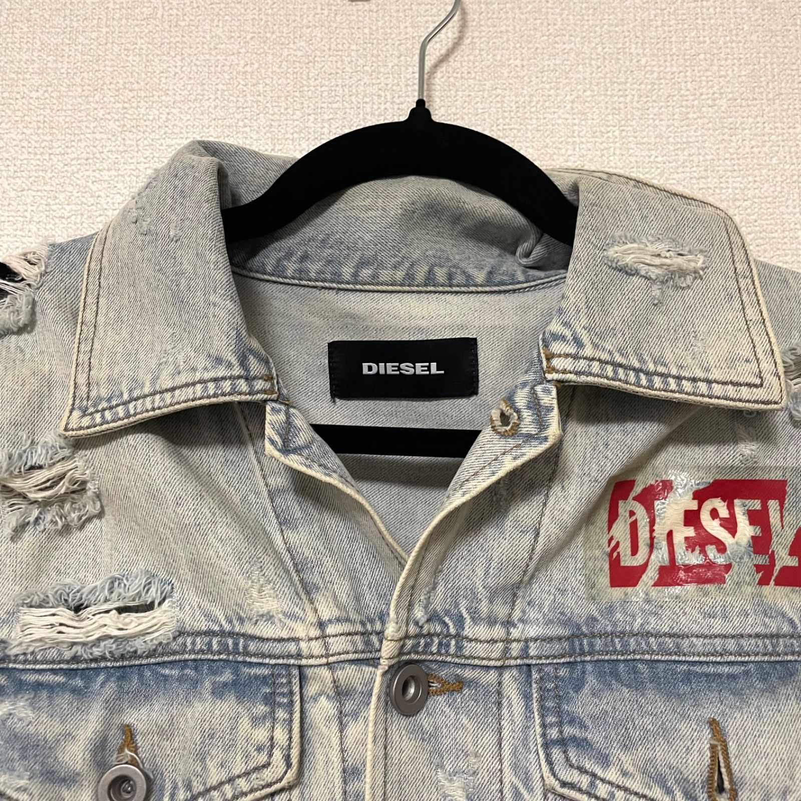 DIESEL ディーゼル デニムジャケット Nhill ニヒル ダメージ加工