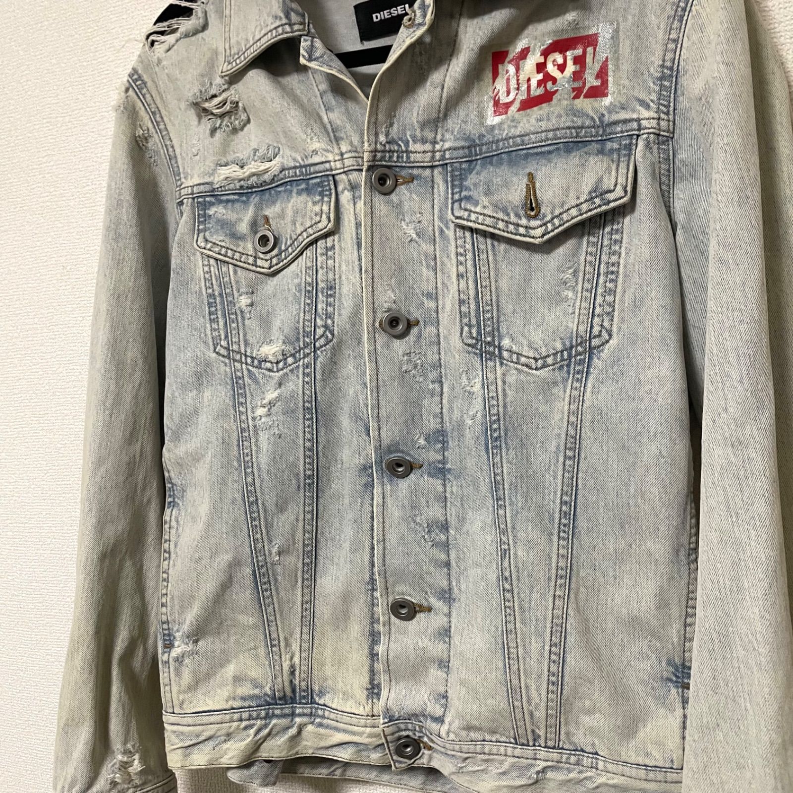 DIESEL ディーゼル デニムジャケット Nhill ニヒル ダメージ加工