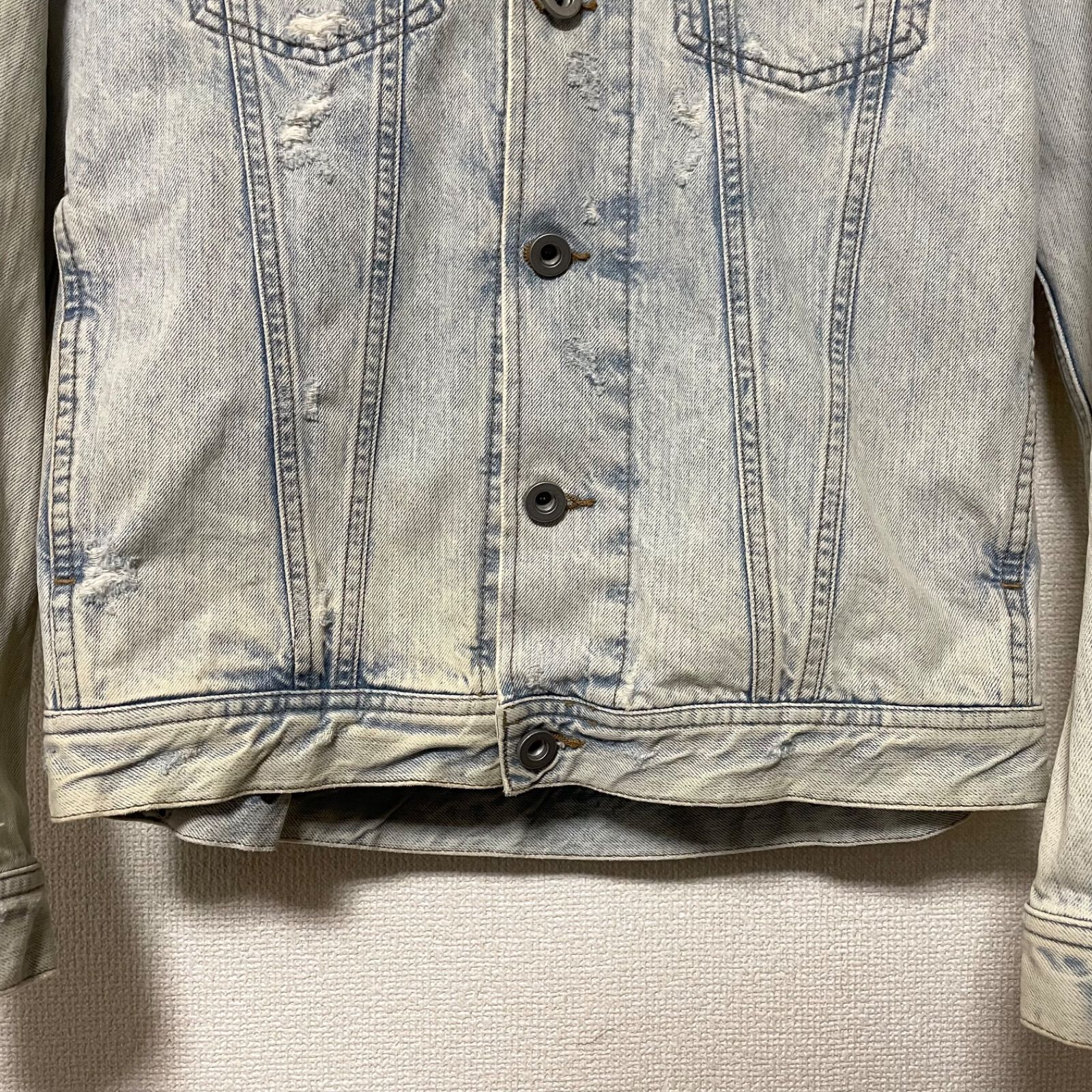 DIESEL ディーゼル デニムジャケット Nhill ニヒル ダメージ加工