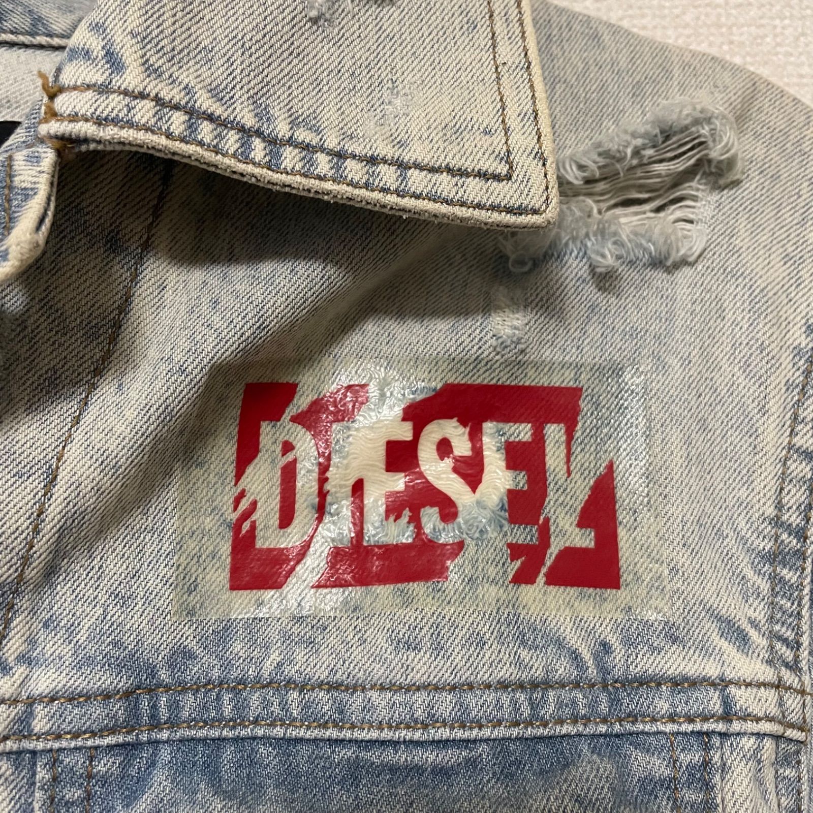 DIESEL ディーゼル デニムジャケット Nhill ニヒル ダメージ加工