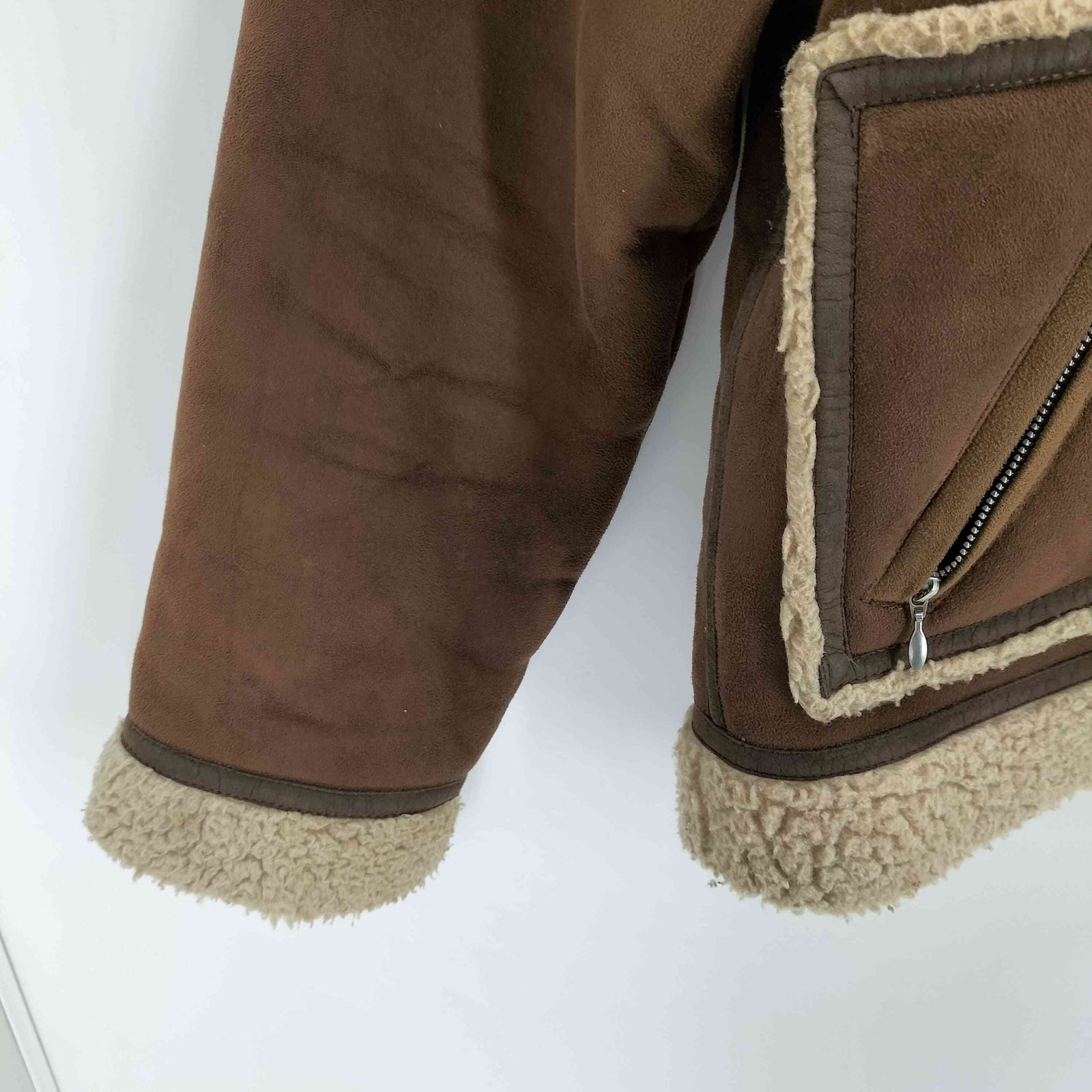 ピンクハウス PINK HOUSE ロゴ刺繍 フーデッドムートンジャケット