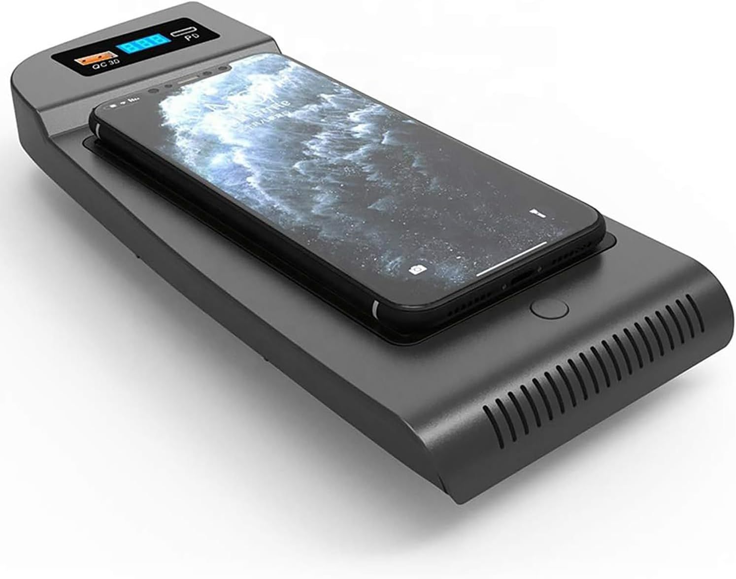 2021革新版 トヨタ アルファード ヴェルファイア 30系 ワイヤレス車載充電器 15 W急速充電 iP hone 16 14シリーズ Samsung Qi対応 右ハンドル用 QC 3 0 USB＆PDポート付き