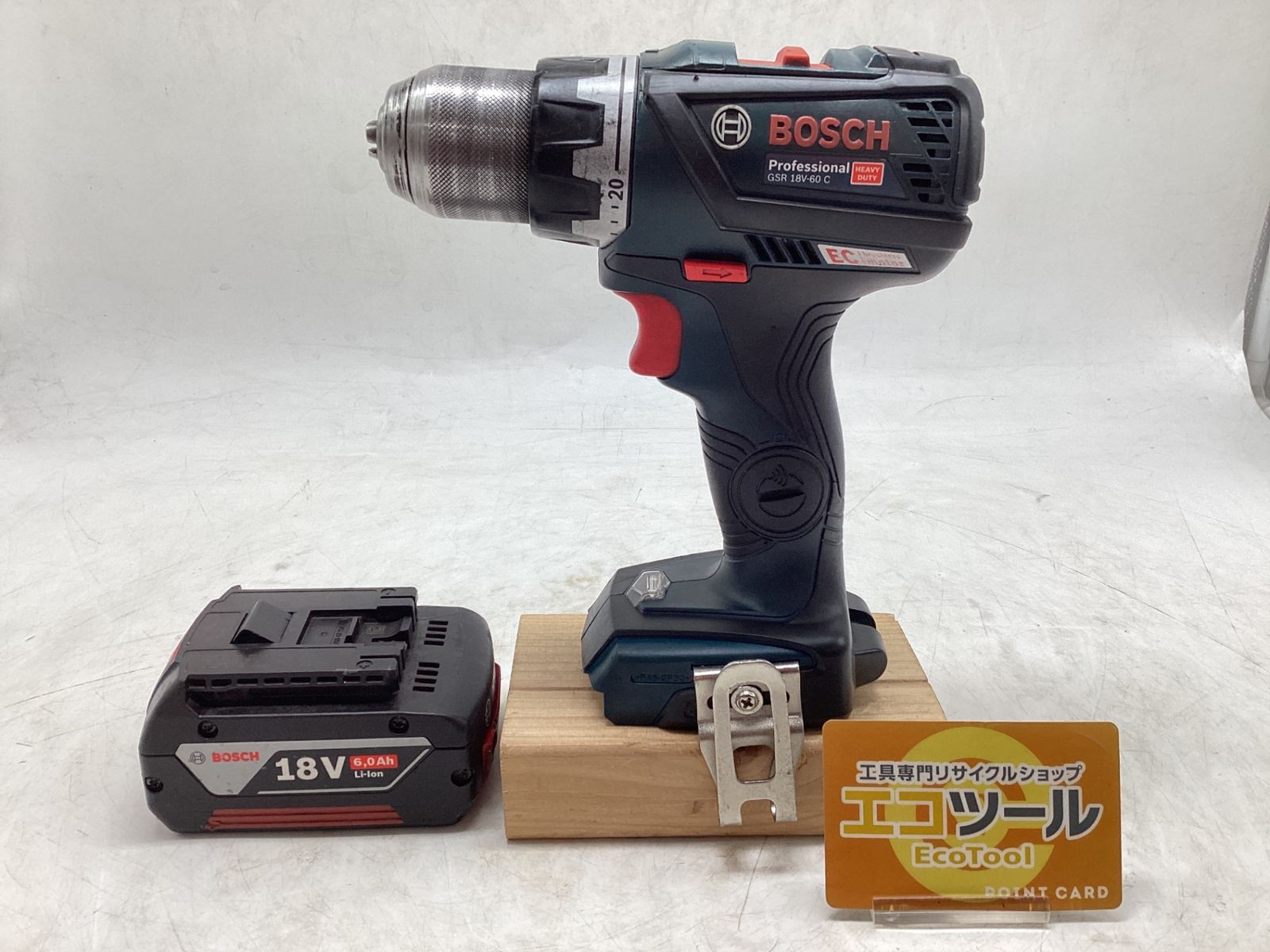 品 BOSCH ボッシュ 18 Vコードレスドライバードリル バッテリ付 GSR V-60 C エコツール豊田インター店 M 02
