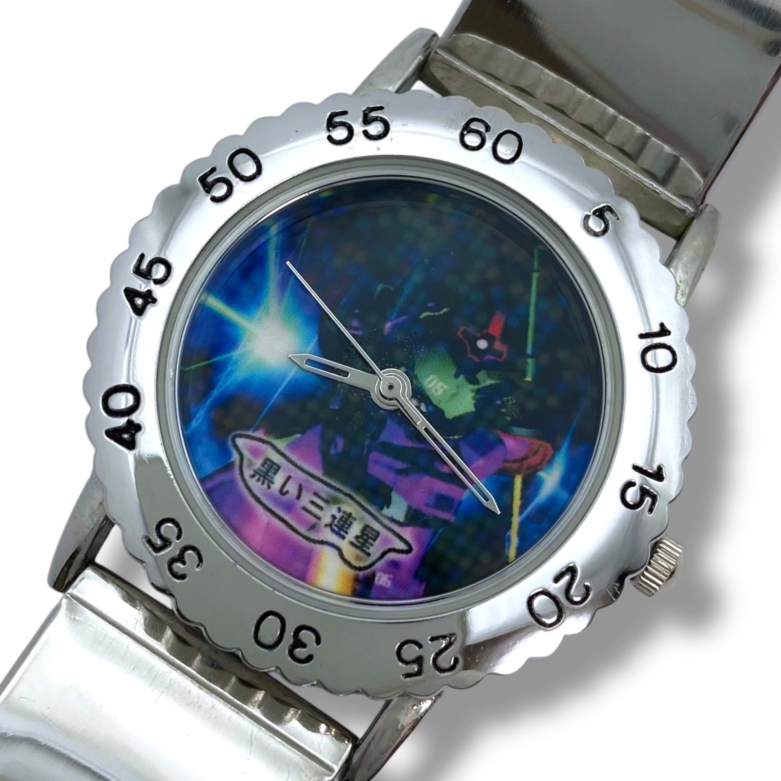 ガンダムリズム時計「黒い三連星モデル」 新品電池/稼働 機動戦士ガンダム 黒い三連星 ドム 腕時計 箱付 ts48