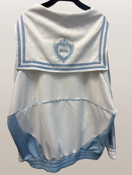 PSYNYXX プシュニクス セーラーチャイナジャージ 白×水色 フリーサイズ 19668