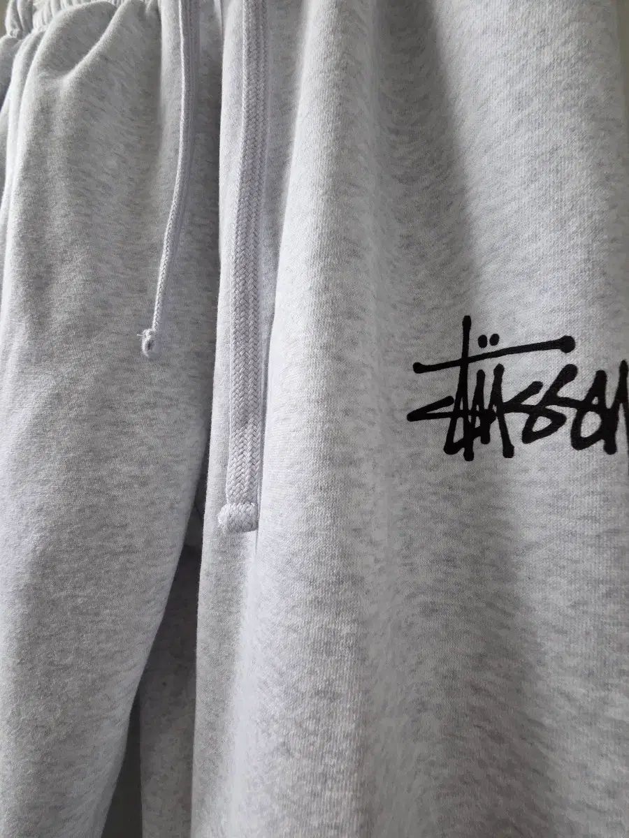 STUSSY 起毛 トレーニングパンツ メランジ