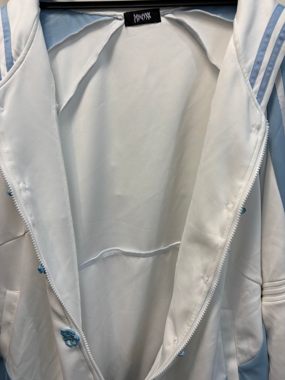 セーラーチャイナジャージ 白×水色