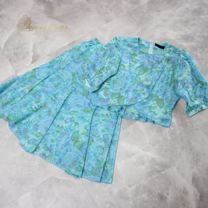 社交ダンス 衣装 スタンダード 上下セット ツーピース レッスンウェア