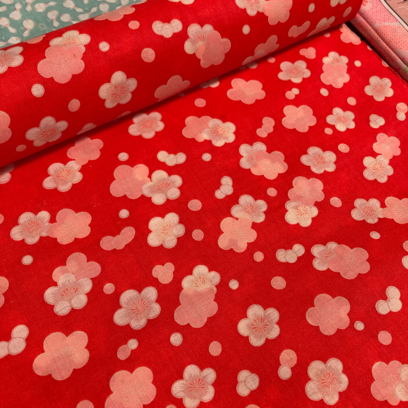 着物と帯オレンジ y 167◾️ モス襦袢反物8点◾️