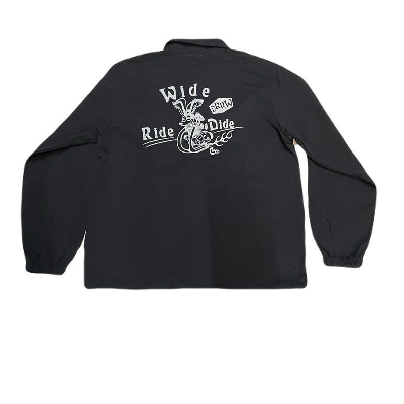 デタッチドルーム ザ ギャロッピン コットンニット コーチジャケット 黒