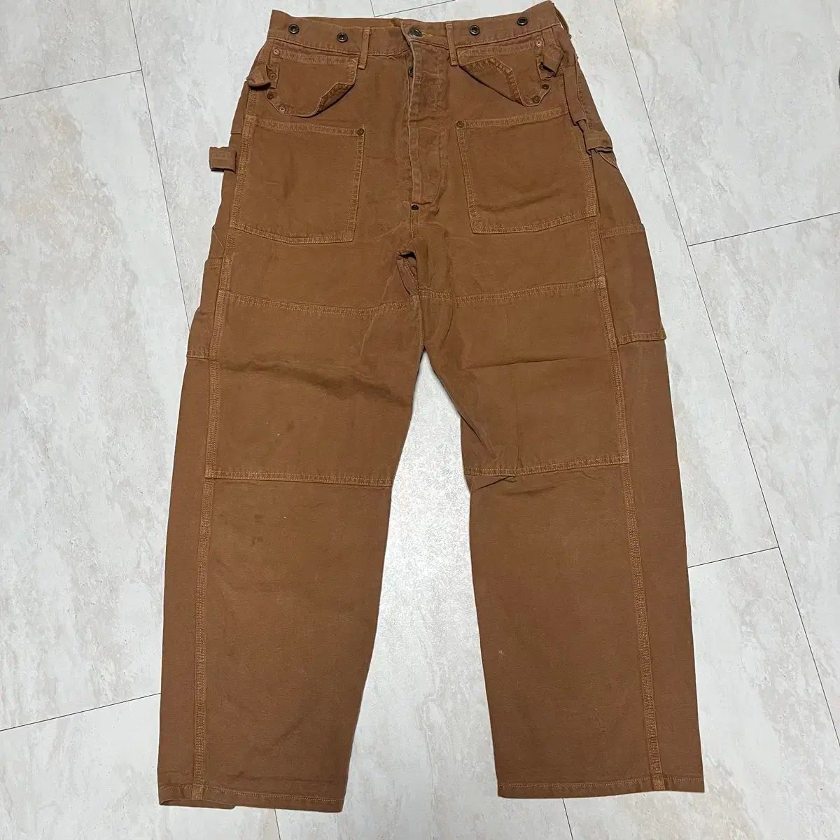 KAPITAL キャピタル ダブルニー ワークパンツ ダックカン 2