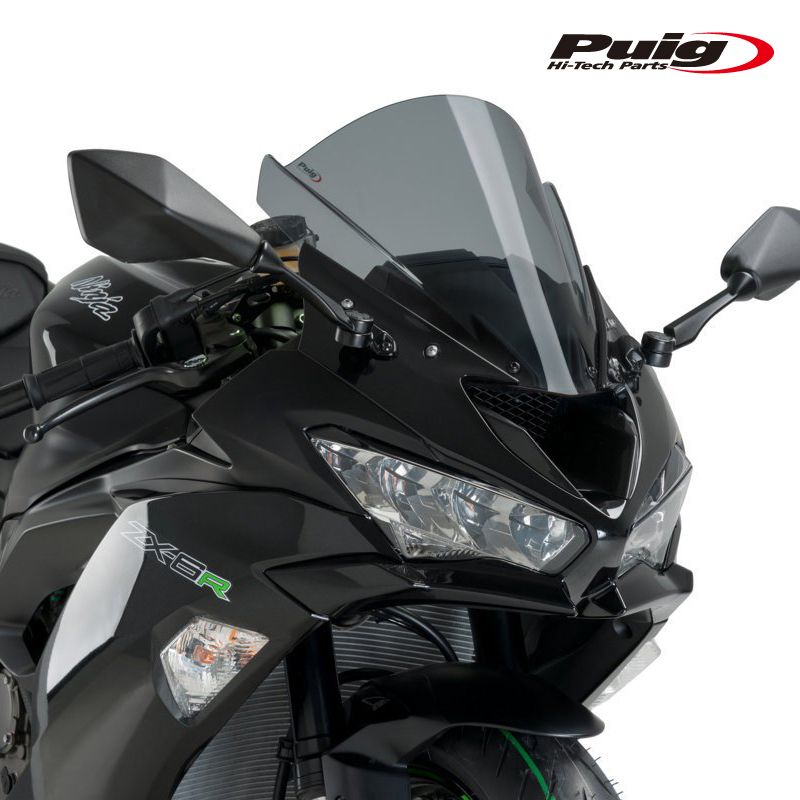 Puig 3177F RACING SCREEN [DARK SMOKE] Kawasaki ZX-6R(09-23) ZX-6R