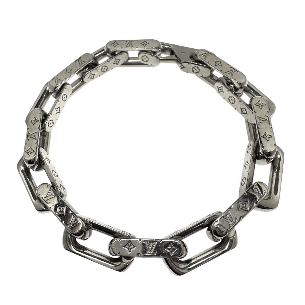 LOUIS VUITTON ルイ ヴィトン チェーン Lサイズ ブレスレット モノグラム メタル 43 0 g 19 5 cm M 64223 US 1200 ユニセックス GD