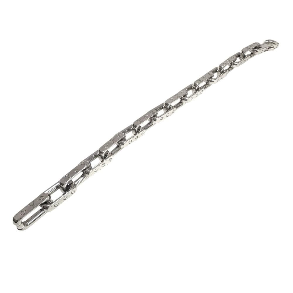 LOUIS VUITTON ルイ ヴィトン チェーン Lサイズ ブレスレット モノグラム メタル 43.0 g 19.5 cm M 64223 US 1200 ユニセックス GD