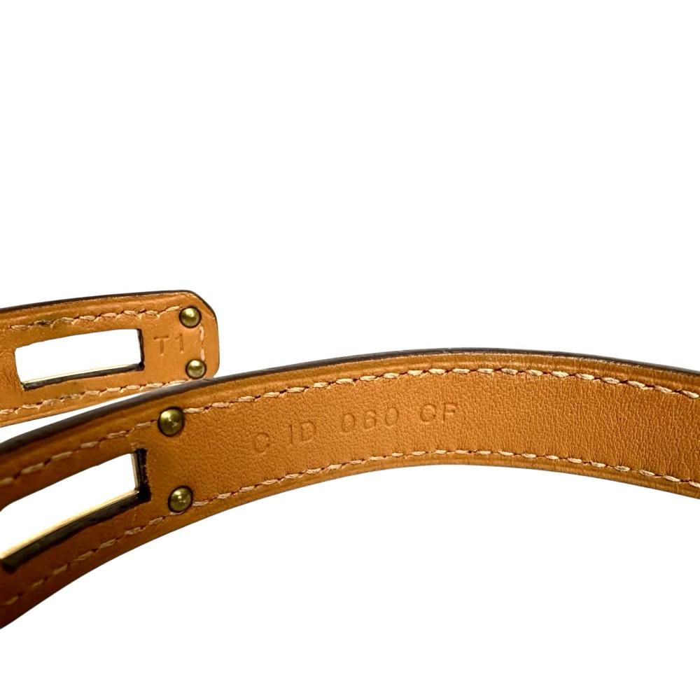  HERMES エルメス ブレスレット ケリー ドゥブルトゥール スイフト GP 18.2 g 14 cm C刻印 マグノリア ゴールド金具 レディース GD ブレスレット アクセサリー