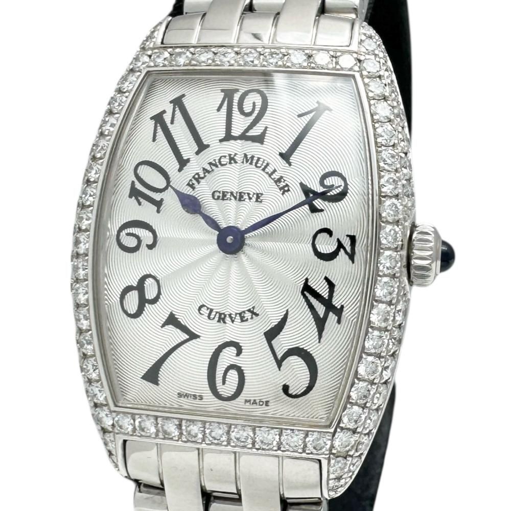 FRANCK MULLER 　美品トノウカーベックス　ダイヤベゼル　レディース FRANCK MULLER/フランクミュラー】1752QZD トノーカーベックス 純正