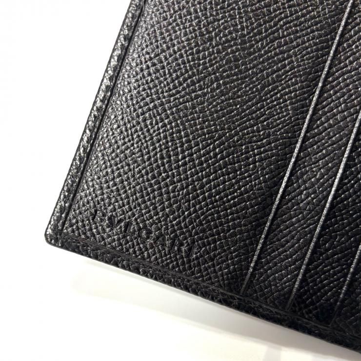 BVLGARI BBダブルホック財布 レザー ブラック 二つ折り財布 箱付き