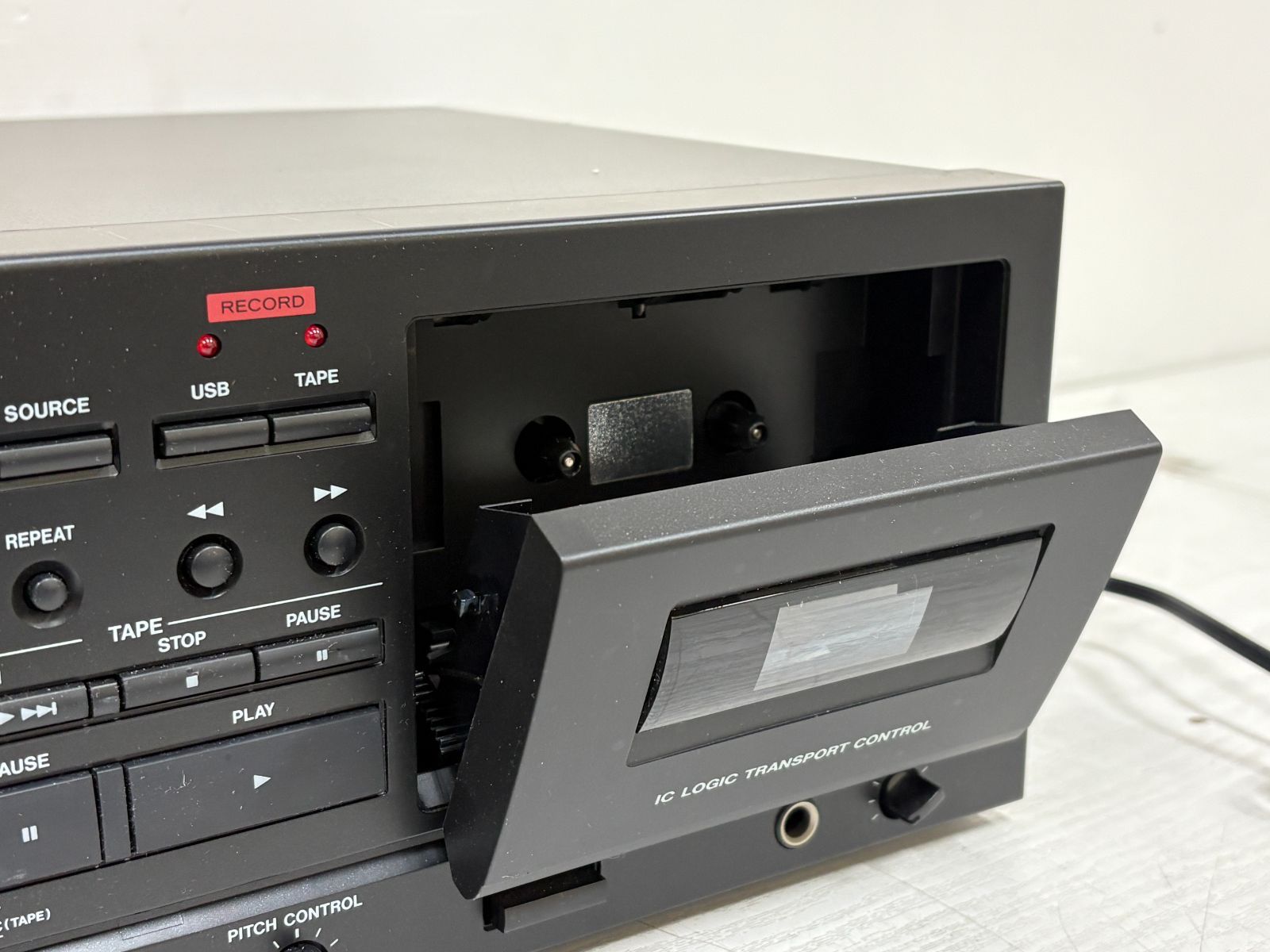  TEAC TASCAM CD A 580 ラックマウントカセットレコーダー USBメモリ 動作品 カセットテープ 録音用メディア
